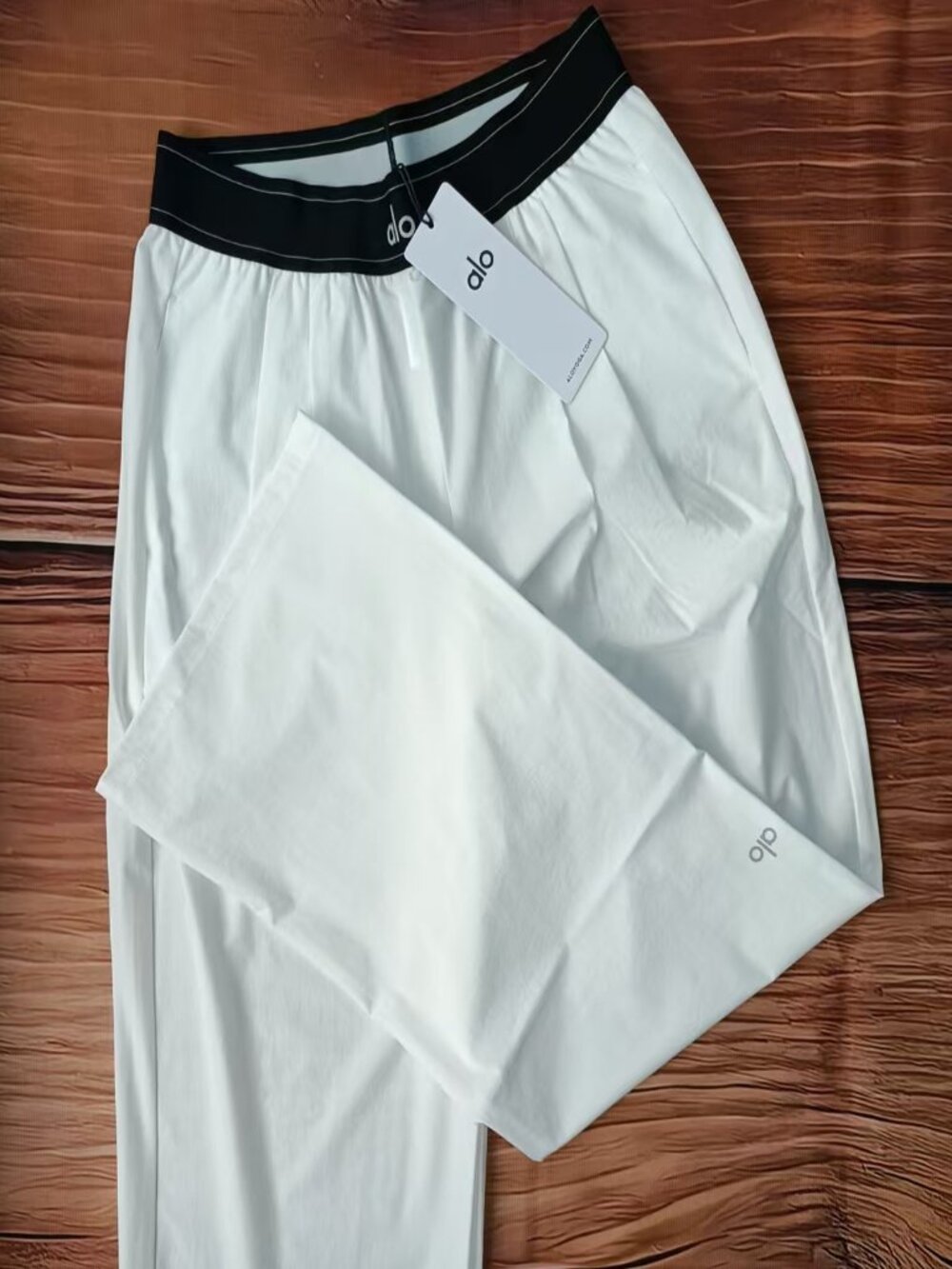 ✦Alo Yoga Suit Up Trouser White Regular Size ✦Loose Fit Pants - Picture 6 of 8